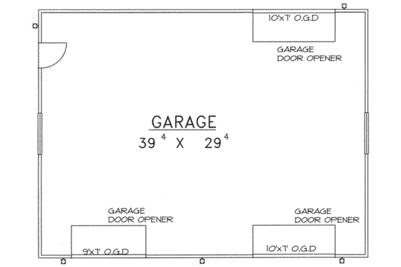 Home Plan - Floor Plan - Main Floor for Traditional House Plan #117-368, 0 bath