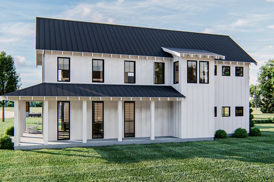 Exterior - Other Elevation for Farmhouse House Plan #455-208 - 2 bed, 2 bath