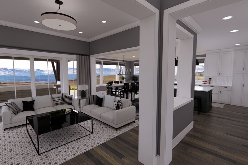 House Plan Design - Interior - Family Room for Country House Plan #51-1567 - 3 bed, 2.5 bath