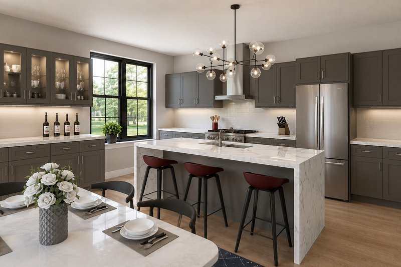 House Blueprint - Interior - Kitchen for Barndominium House Plan #1064-493 - 3 bed, 2.5 bath