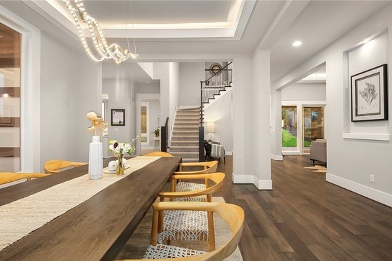 Interior - Dining Room 1 for Contemporary House Plan #1066-62 - 4 bed, 3.5 bath