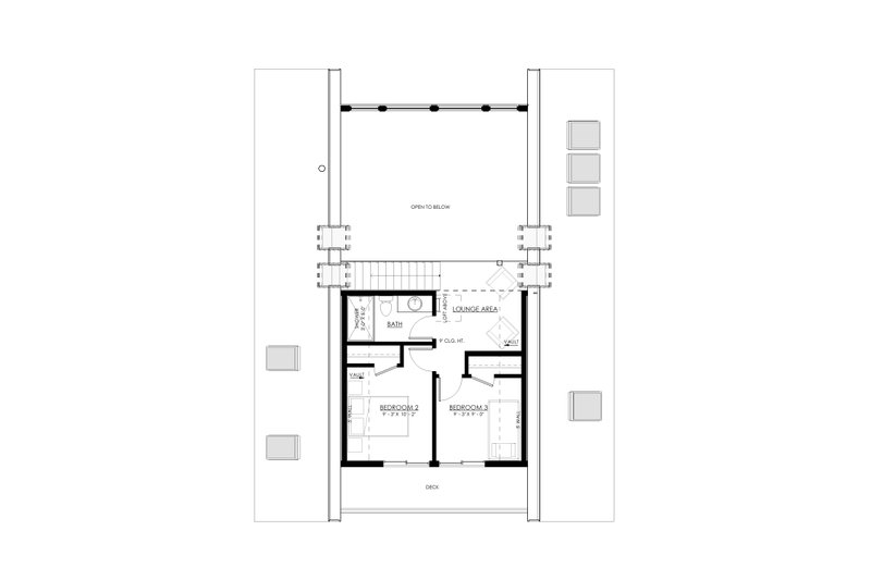 Home Plan - Floor Plan - Upper Floor for Cottage House Plan #1114-34 - 3 bed, 2 bath