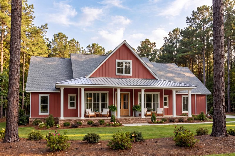 Dream House Plan - Exterior - Front Elevation 12 for Farmhouse House Plan #430-439 - 4 bed, 2.5 bath