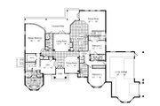 European Style House Plan - 3 Beds 4 Baths 3595 Sq/Ft Plan #417-400 