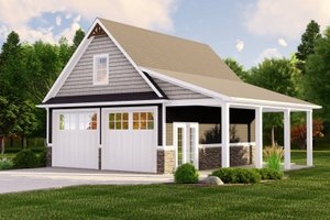 Country Exterior - Front Elevation Plan #1064-240