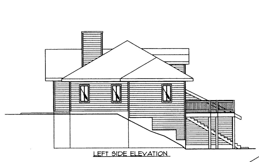 Exterior - Other Elevation for Traditional House Plan #117-391 - 4 bed, 2.5 bath
