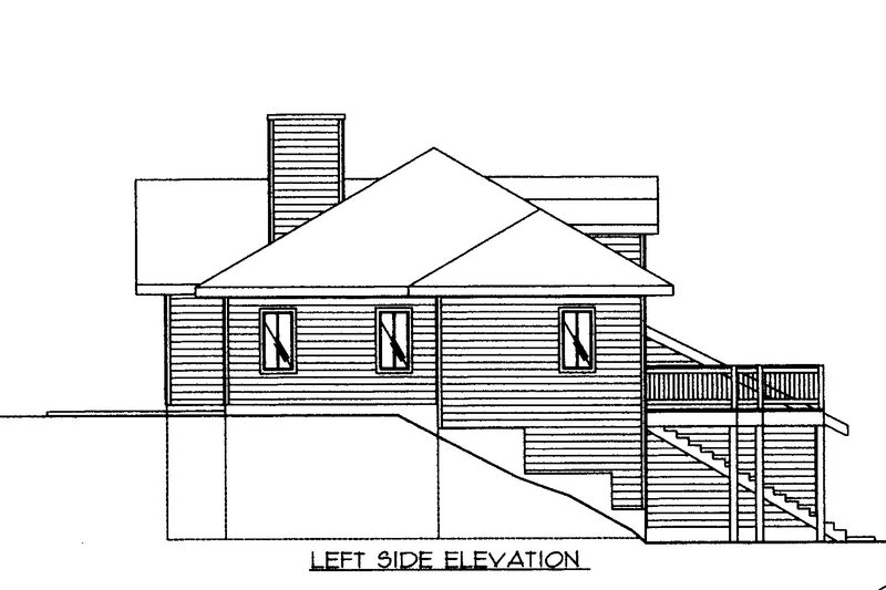 Home Plan - Exterior - Other Elevation for Traditional House Plan #117-391 - 4 bed, 2.5 bath