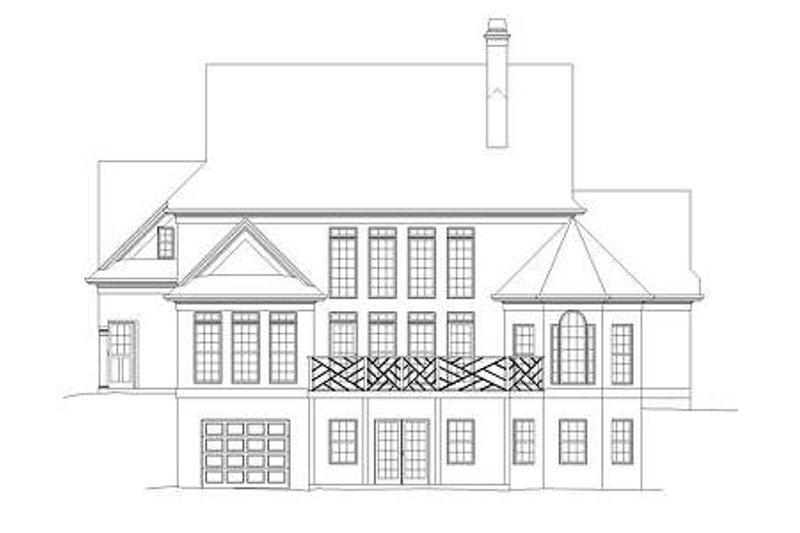 House Plan Design - Exterior - Rear Elevation for Craftsman House Plan #119-333 - 4 bed, 2.5 bath
