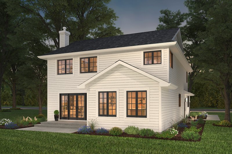 House Plan Design - Exterior - Rear Elevation for Traditional House Plan #427-7 - 3 bed, 3 bath
