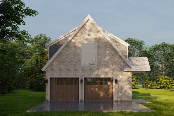 Cottage-Style Garage Apartment Plan