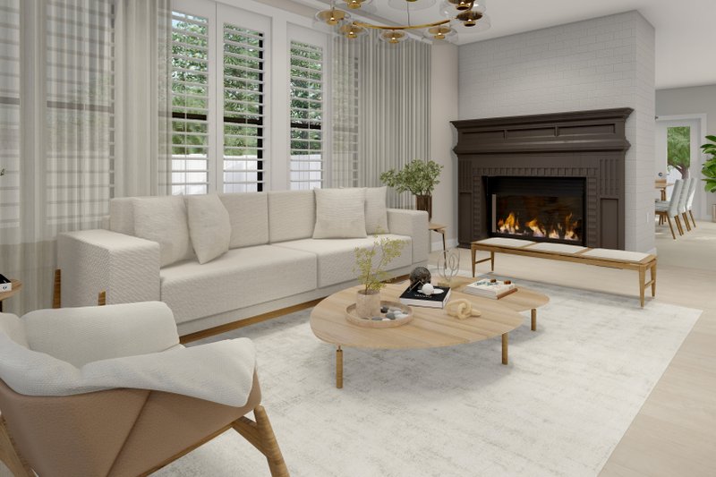 Dream House Plan - Interior - Family Room 1 for Ranch House Plan #1060-6 - 3 bed, 3 bath