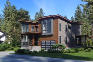 Exterior - Other Elevation for Contemporary House Plan #1066-81 - 4 bed, 2.5 bath