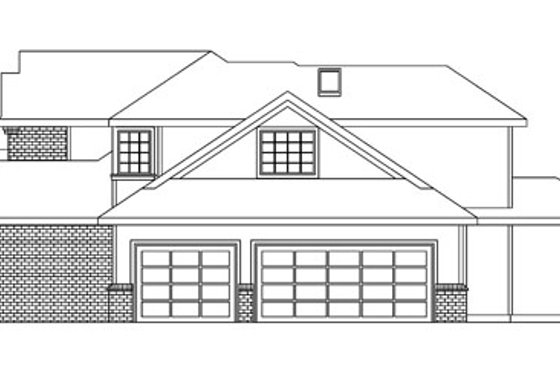 Exterior - Other Elevation 1 for European House Plan #124-742 - 3 bed, 3 bath