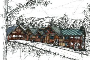 Craftsman Exterior - Front Elevation Plan #921-11