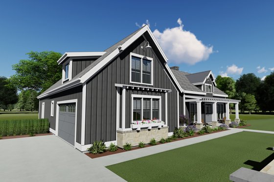 Exterior - Other Elevation 4 for Farmhouse House Plan #1069-17 - 3 bed, 2.5 bath