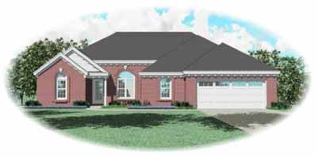 Exterior - Front Elevation 2 for Traditional House Plan #81-255 - 3 bed, 2 bath