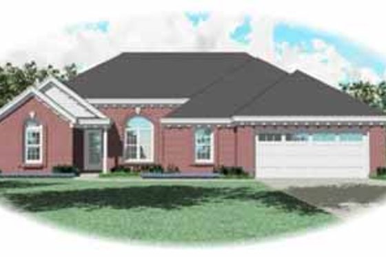 Exterior - Front Elevation for Traditional House Plan #81-255 - 3 bed, 2 bath