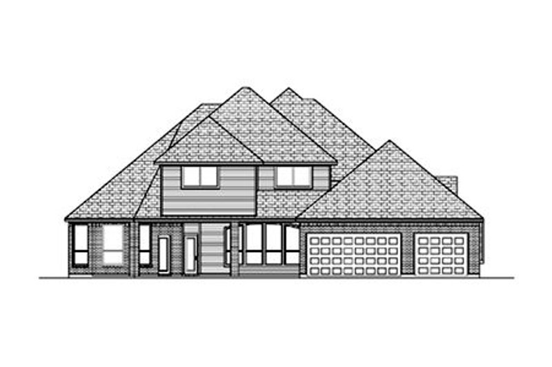 Home Plan - Exterior - Rear Elevation for Traditional House Plan #84-418 - 5 bed, 4 bath