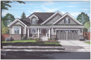 Traditional Exterior - Front Elevation Plan #46-894