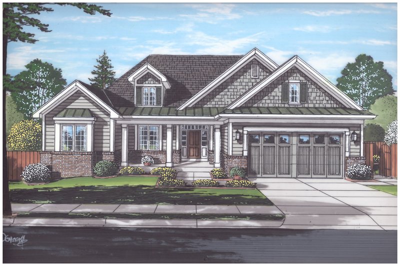 Home Plan - Traditional Exterior - Front Elevation Plan #46-894