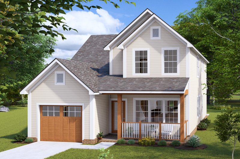 House Blueprint - Cottage Exterior - Front Elevation Plan #513-2248