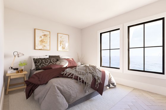 Interior - Master Bedroom for Beach House Plan #1094-29 - 1 bed, 1 bath