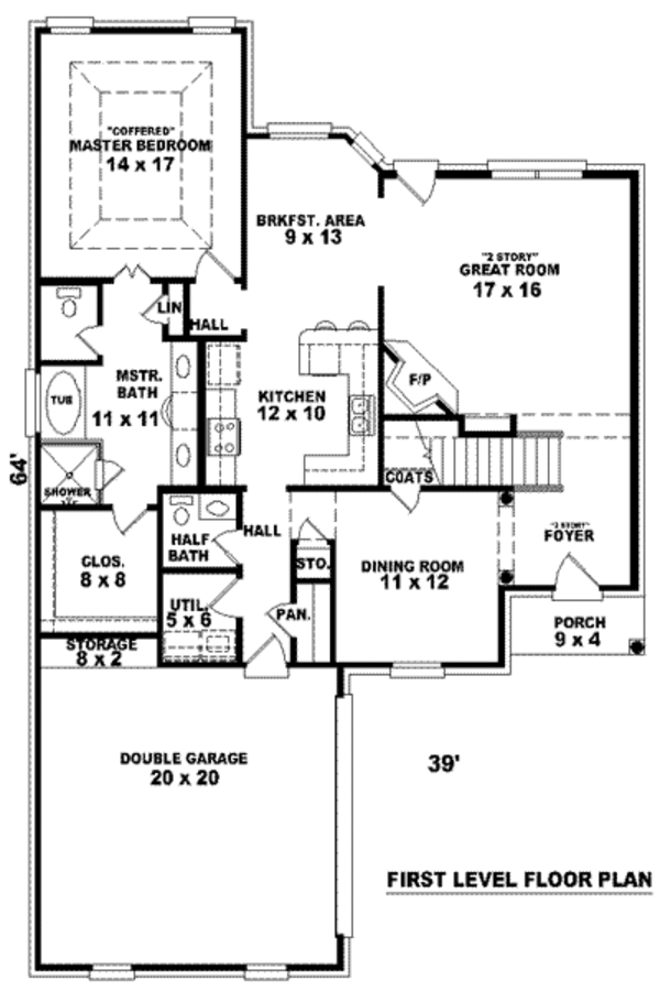 European Floor Plan - Main Floor Plan #81-761