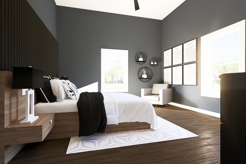 Home Plan - Interior - Bedroom 1 for Barndominium House Plan #1064-392 - 1 bed, 1 bath