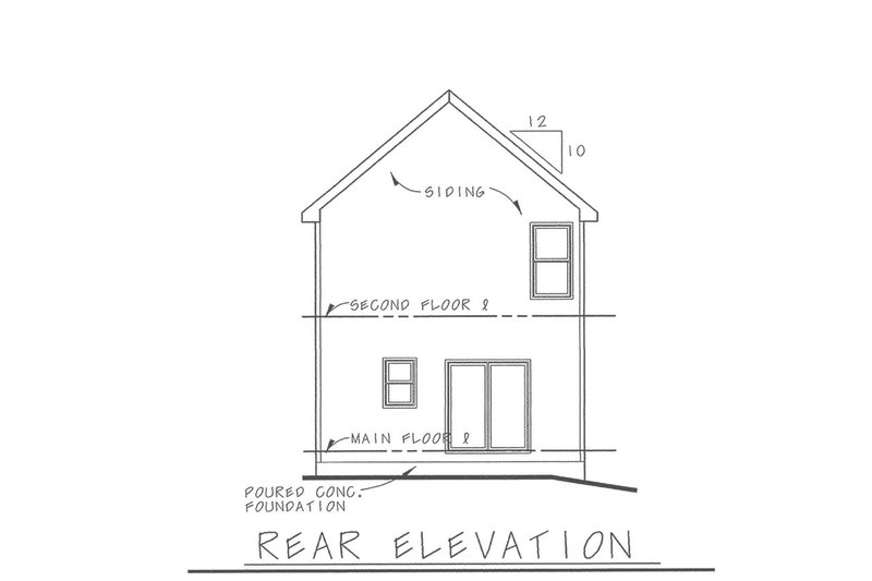 Dream House Plan - Exterior - Rear Elevation for Farmhouse House Plan #20-2622 - 3 bed, 2.5 bath