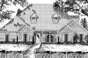 European Exterior - Front Elevation Plan #62-138