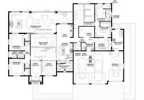 Home Plan - Contemporary Floor Plan - Main Floor Plan #1069-42