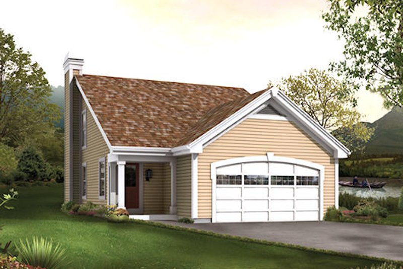 Traditional Style House Plan - 2 Beds 1.5 Baths 1137 Sq/Ft Plan #57-401