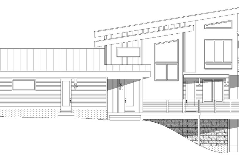 Dream House Plan - Exterior - Other Elevation 3 for Modern House Plan #932-550 - 3 bed, 3 bath