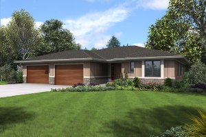 Contemporary Exterior - Front Elevation Plan #48-1022