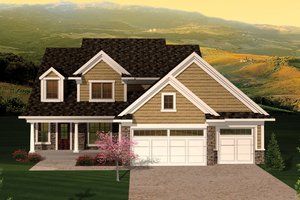 Traditional Exterior - Front Elevation Plan #70-1053