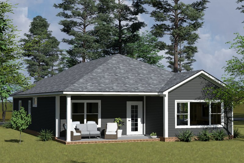 Architectural House Design - Exterior - Other Elevation 3 for Cottage House Plan #513-2425 - 3 bed, 2 bath