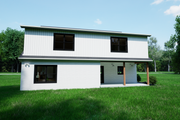 Craftsman Style House Plan - 4 Beds 3.5 Baths 2670 Sq/Ft Plan #1116-19 Exterior 
