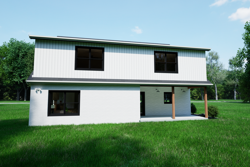 Architectural House Design - Exterior - Rear Elevation for Craftsman House Plan #1116-19 - 4 bed, 3.5 bath