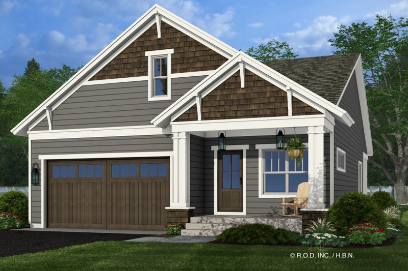 Bungalow Style House Plan - 3 Beds 2 Baths 1319 Sq/Ft Plan #51-1329