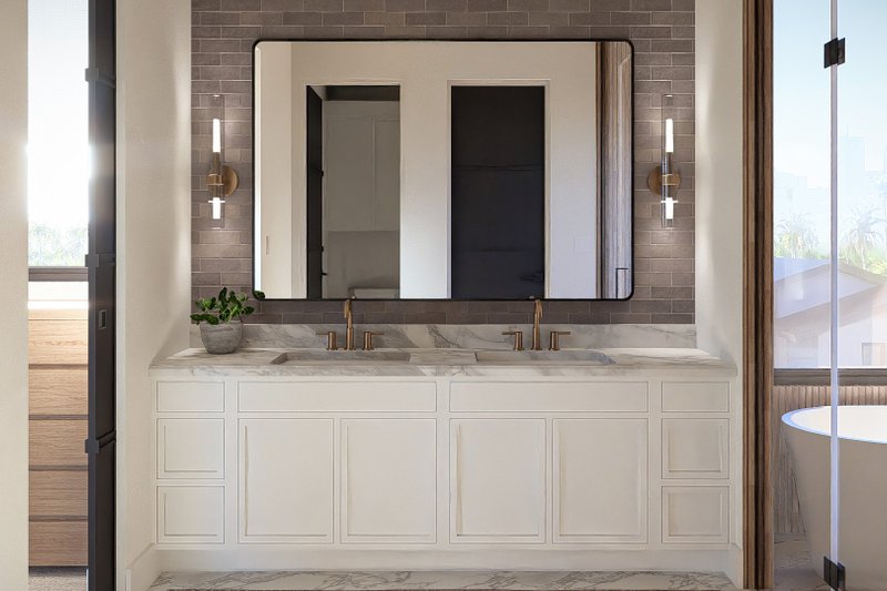 Home Plan - Interior - Master Bathroom 1 for Modern House Plan #455-821 - 4 bed, 4 bath