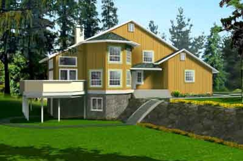 Architectural House Design - Modern Exterior - Front Elevation Plan #1-1398