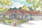 Ranch Style House Plan - 3 Beds 2.5 Baths 2592 Sq/Ft Plan #124-484 