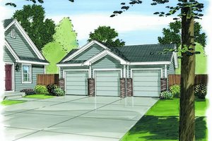 Traditional Exterior - Front Elevation Plan #455-83