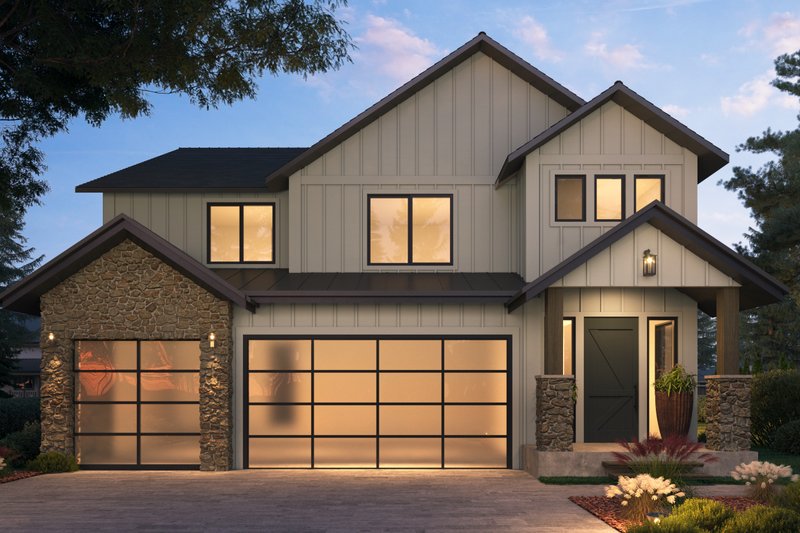 Dream House Plan - Craftsman Exterior - Front Elevation Plan #1066-114