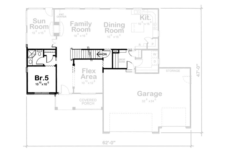 Home Plan - Floor Plan - Other Floor for Traditional House Plan #20-1762 - 4 bed, 3 bath