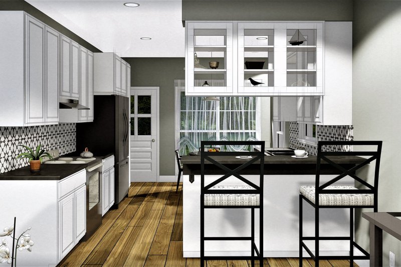 Architectural House Design - Interior - Other for Cottage House Plan #44-175 - 3 bed, 2 bath