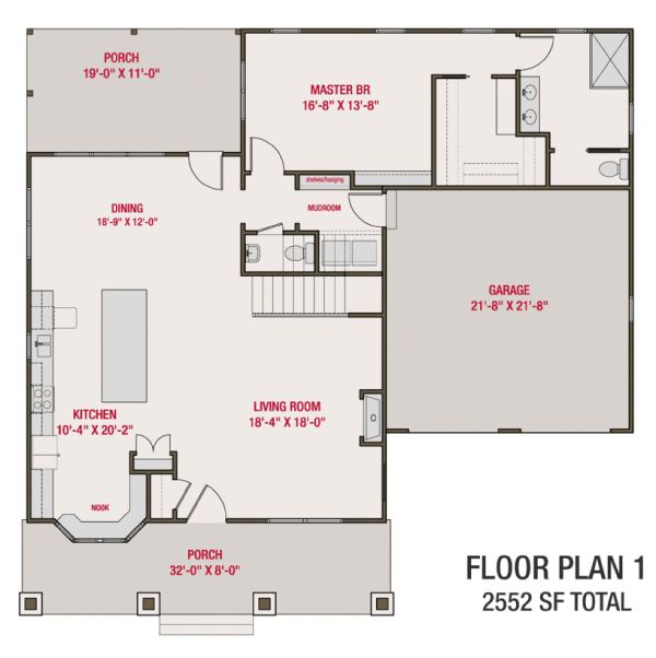 House Design - Craftsman Floor Plan - Main Floor Plan #461-70