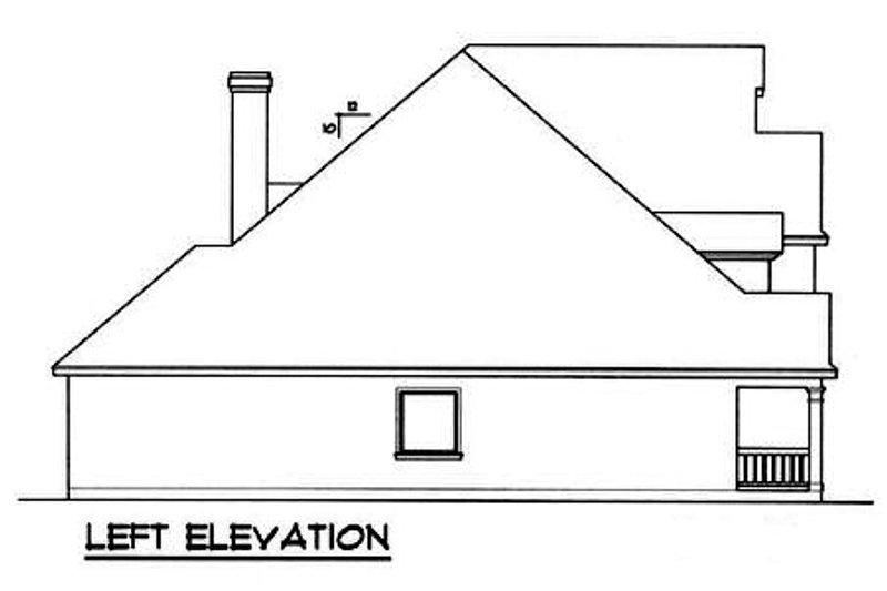 House Blueprint - Exterior - Other Elevation for Traditional House Plan #40-260 - 3 bed, 2.5 bath