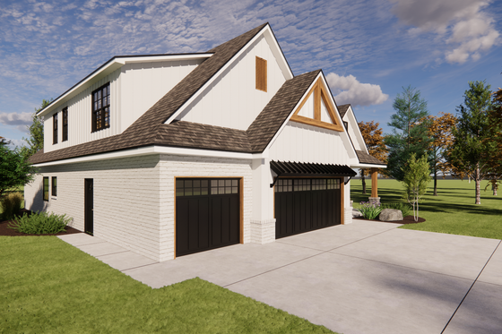 Exterior - Other Elevation 1 for Traditional House Plan #1098-15 - 5 bed, 3 bath