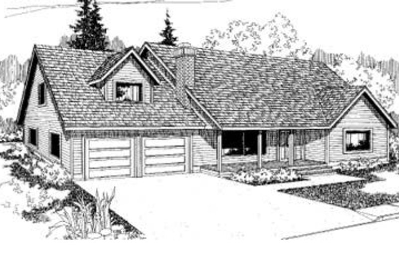 Architectural House Design - Traditional Exterior - Front Elevation Plan #60-337